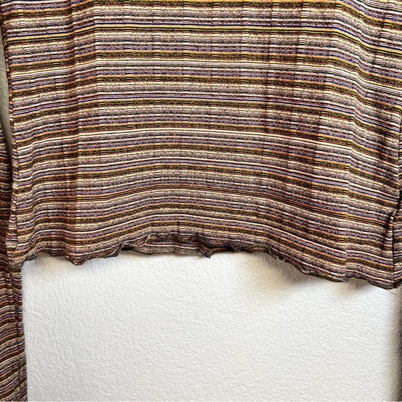 Intimately Free By Free People Ruby Stripe Long Sleeve Medium - Picture 3 of 5